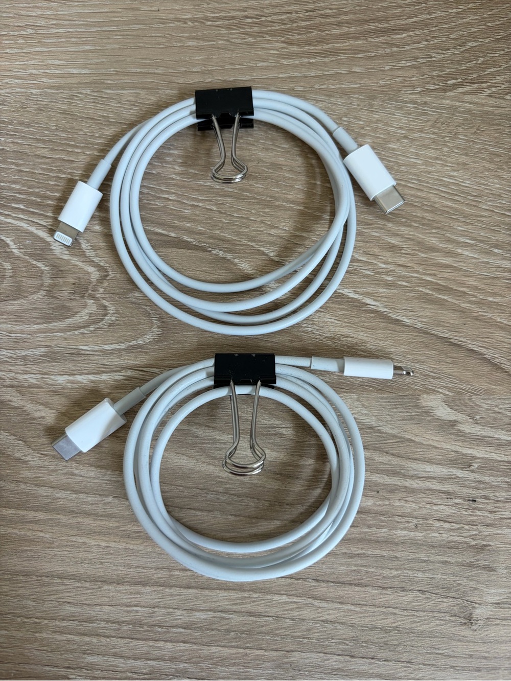 Apple USB-C to Lightning Charging Cable OEM Used Fast Charging 1m/3.3ft Lot Of 2